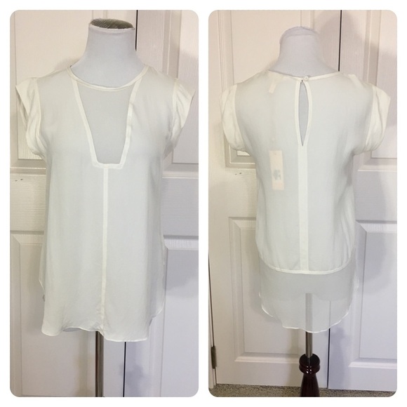NWT! Silk! Rebecca Taylor Charlie Silk Top - Picture 2 of 8